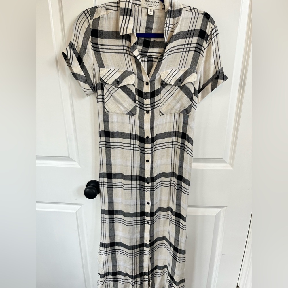 Plaid maxi dress